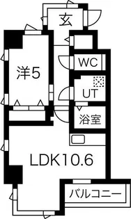 フォートイースト筒井【3階】の間取り