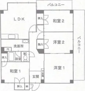 丸美タウンマンション昭和橋【2階】の間取り