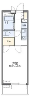 レオパレスKATOHⅢ【4階】の間取り