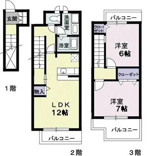 グラン・シャリオ【2階】の間取り