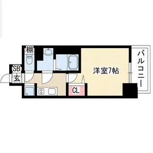 プレサンス上前津フィット【11階】の間取り