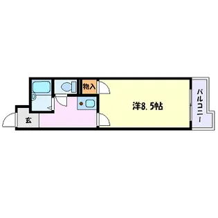 ハイツ金山【6階】の間取り
