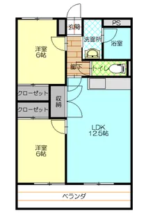サンシャイントリス【302号室】の間取り