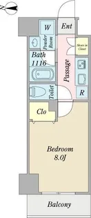 プロシード金山3【8階】の間取り
