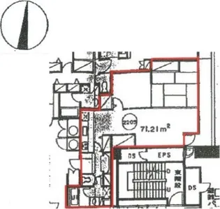 錦パークビル【2205号室】の間取り