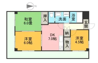 サンハウスマスダ【3階】の間取り
