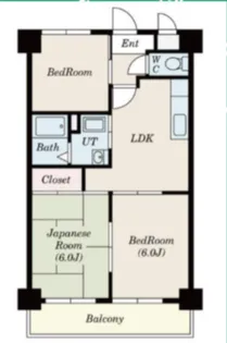 サン花塚【3階】の間取り