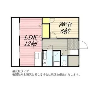 エクスクリエ上脇【05A号室】の間取り