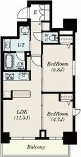 S-RESIDENCE葵Ⅱ【5階】の間取り
