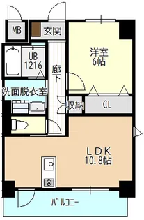 ディアコートKⅦ【3階】の間取り
