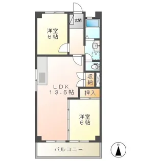 マンション光 A【4階】の間取り