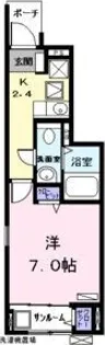 ウイング レーテ【1階】の間取り