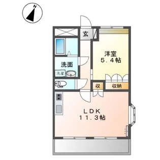 エスポアールⅡ【2階】の間取り