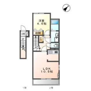 エスポワール港本町【2階】の間取り