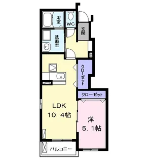 サンライト柳島【1階】の間取り