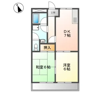 サンチェリオA【2階】の間取り