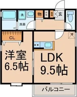 クラージュ吹上【1階】の間取り