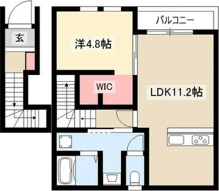 リーブルファイン下之一色町【202号室】の間取り