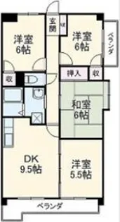 サンメゾン八熊【7階】の間取り