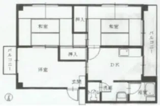 日比野コーポ【3階】の間取り