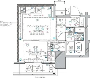 ディアレイシャス東別院Ⅱ【7階】の間取り