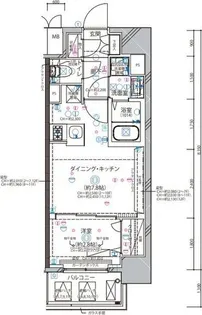 ディアレイシャス東別院Ⅱ【3階】の間取り