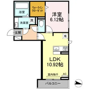 アーモンドエル【3階】の間取り