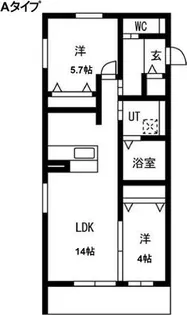 LUX御影【1階】の間取り