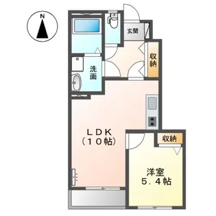 グレイシス堀越【1階】の間取り