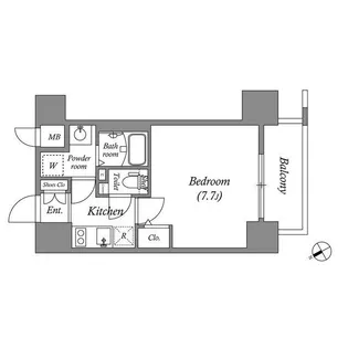 エスリード新栄テセラ【4階】の間取り