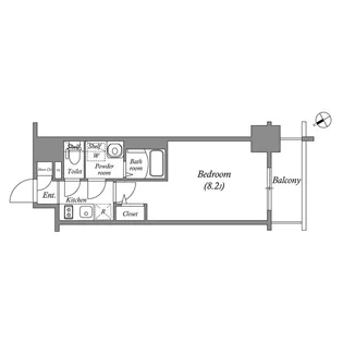 エスリード新栄プライム【6階】の間取り