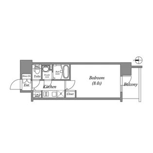 エスリード栄イーストスクエア【7階】の間取り