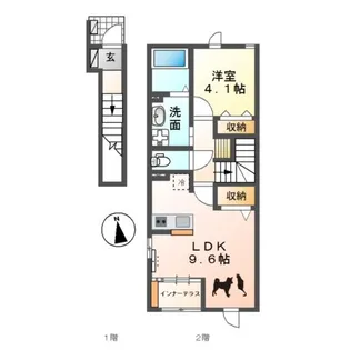 サンライズ ヒロ【2階】の間取り