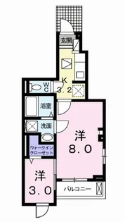 カーサ ファボーレ【1階】の間取り