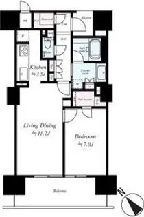 ローレルコート泉【9階】の間取り