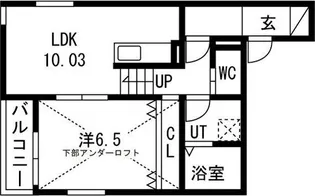 リヴェール神郷【1階】の間取り