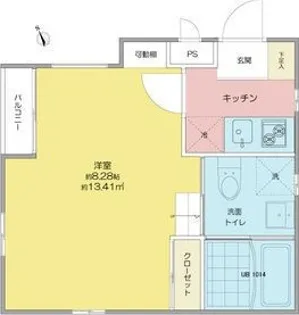 リンデンバウムJ5 B棟【102号室】の間取り