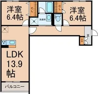GRAND SOLEIL Ⅲ【2階】の間取り