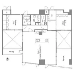 LASANTE葵【13階】の間取り