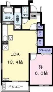 ブローテ【1階】の間取り