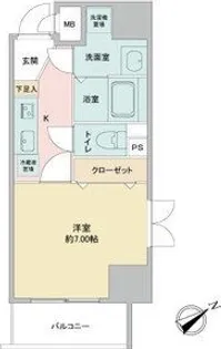 アプリーレ千代田【501号室】の間取り