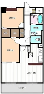 シャン・ド・フルール【2階】の間取り