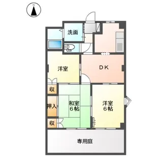 フォレスト高間【1階】の間取り