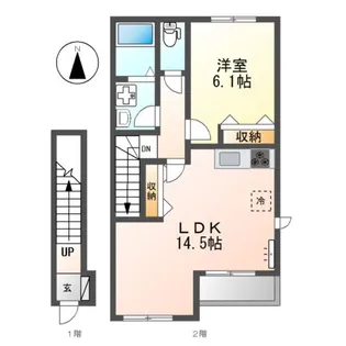 アリウス高道【2階】の間取り