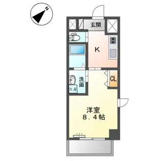 ブルーシャトー【5階】の間取り