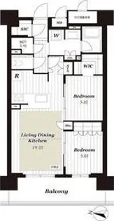 グランクレアいいねタウン瑞穂【(2階部分)号室】の間取り