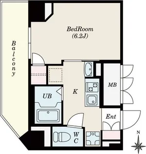 ヒルズ・フドー【5階】の間取り