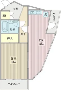 ブルーシャンピア芝川【305号室】の間取り