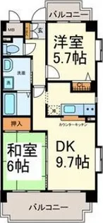 エクセレントみずの【9階】の間取り