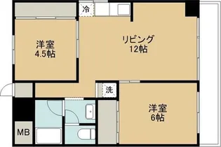 ハニリリカマンション【203号室】の間取り